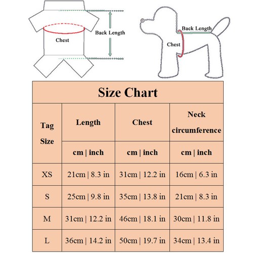 Puppy Dog Clothes Fleece Pullover T-shirt Dogs Pet Vest Warm Clothing Sweater  ~ - Picture 3 of 21