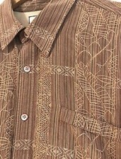 Men  s Tommy Bahama Button Down Dress Shirt Size Medium 100 Silk