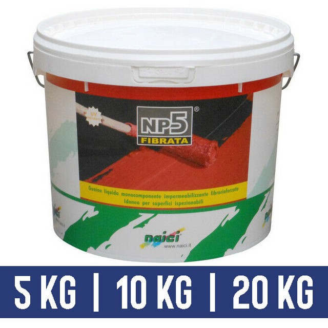GUAINA LIQUIDA NAICI NP5 FIBRATA IMPERMEABILIZZANTE PER TERRAZZI GRIGIO 36724V GUAINA LIQUIDA NAICI NP5 FIBRATA IMPERMEABILIZZANTE PER TERRAZZI GRIGIO 36724V
