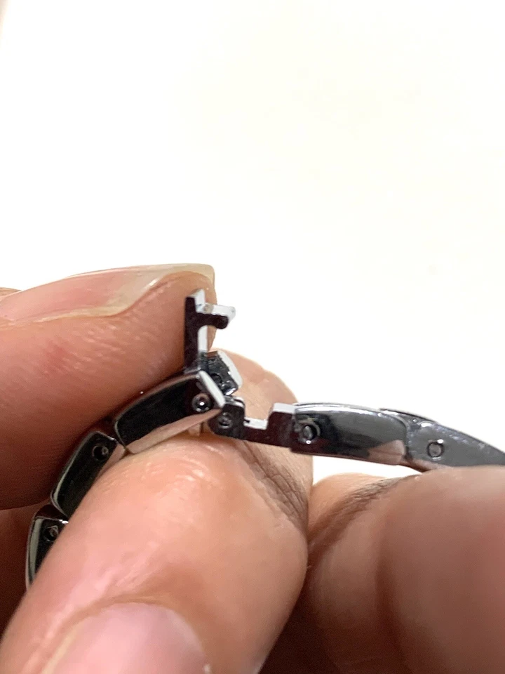 Edelstahl? Armband mit Stras Silber Farbe - Bild 4 von 4