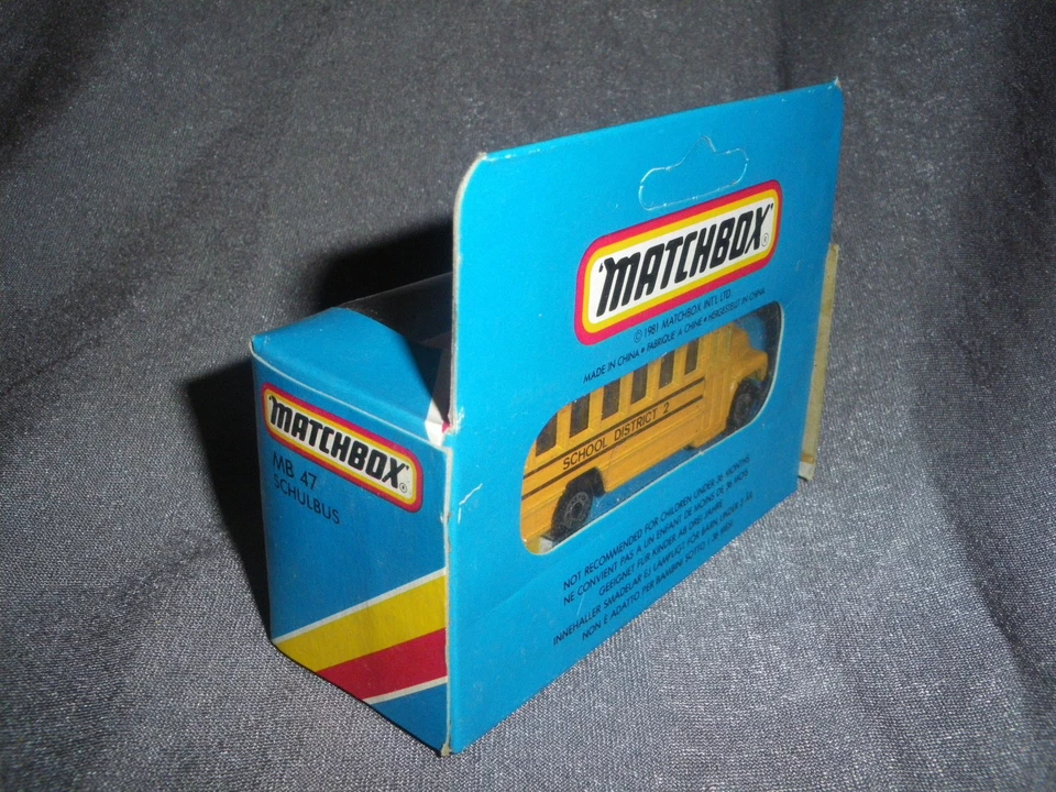 282B Vintage Matchbox MB 47Bus Scuola Distretto 2 USA 1:76 - Immagine 2 di 4