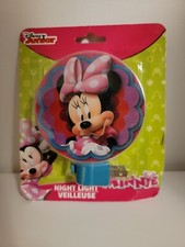 Disney JUNIOR MINNIE MOUSE Night Light Rotary Shade Great For Any Room NIP