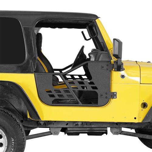 Hooke Road Adventure Half-Door Tube Trail Doors For 1997-2006 Jeep Wrangler TJ - Foto 19 di 22