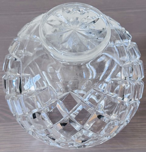 Vintage Galway Retired Rathmore Irish Lead Crystal Rose Bowl Signed 6”H - Picture 7 of 8