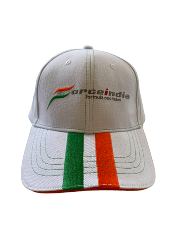 Force India Team Cap: Force India F1 Team Baseball Hat (White) - Picture 2 of 4