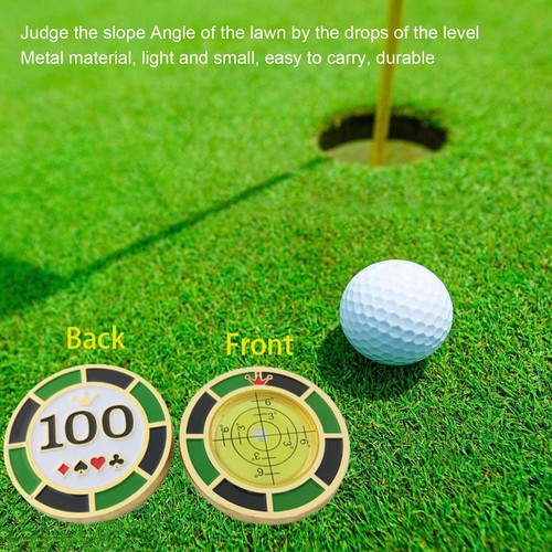 High Precision Golf Ball Marker With Level Meter Alignment Reader Tool Golf Mark - Picture 4 of 10