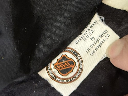 Vintage Jeff Hamilton NHL Pittsburgh Penguins Leather Varsity Jacket XL USA - Bild 19 von 23