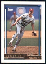 1992 Topps #791 Danny Cox Gold Winners