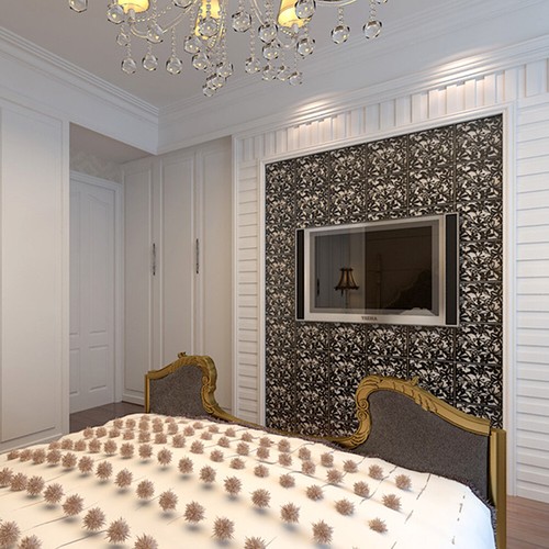 12 piezas Divisor negro de sala de estar Pantalla colgante Panel de partición de cortina hágalo usted mismo Decoración - Imagen 4 de 7