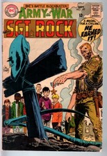 OUR ARMY AT WAR #197 1968-DC WAR COMIC-SGT. ROCK-VG VG