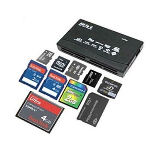 Compact All in One USB Multi Memory Card Reader Adapter for M2 MMC XD CF MS - Picture 7 of 8