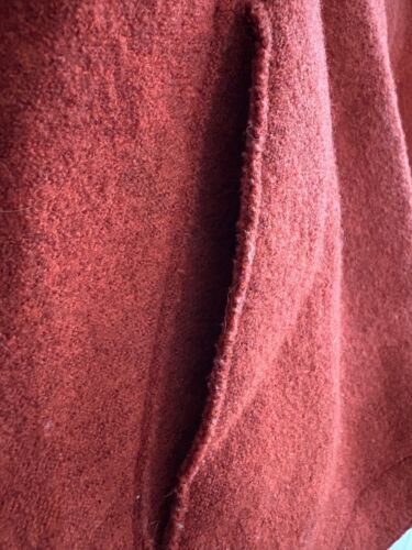 OSKA Moessmer 100% Wool Full Zip Lagenlook Jacket Burnt Orange Women's Sz 6 - Picture 4 of 8