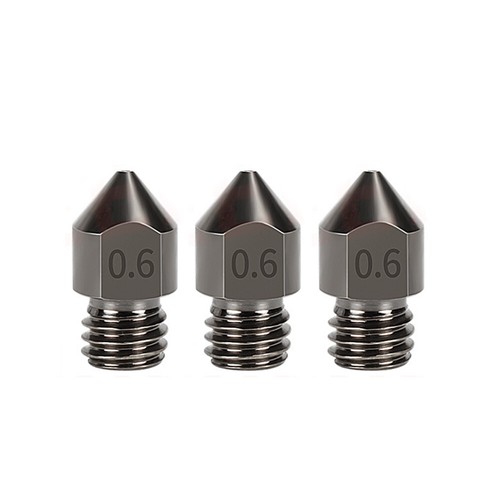3Pcs MK8 Style Hardened Steel Nozzle 0.4mm 0.6mm for Creality CR-10 Ender 3 - Picture 11 of 11
