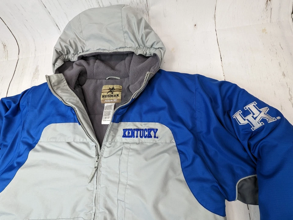 锐步海斯曼大学肯塔基野猫夹克带帽,男孩 XL (14-16),滑雪 — 第 2/4 张图片