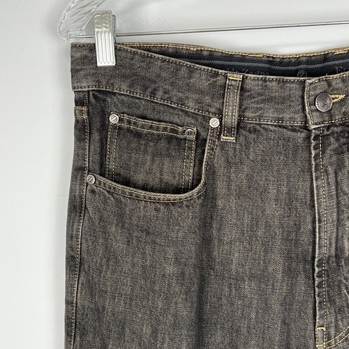 Ermenegildo Zegna Mens Gray Straight Leg Jeans made in Italy D-TK-6297 size 34 - Picture 3 of 11