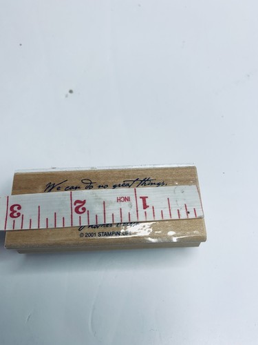 Stampin  Up! Stamp   We can do no great things.."Mother Teresa Rubber/Wood Stamp - Picture 3 of 4