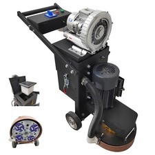Electric Concrete Floor Grinder Polisher Rust Removal Dust-free 220V 2500m²/8h