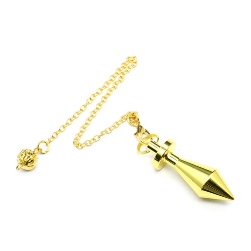 Metal Pendulum Pendant For Necklace Dowsing Cone Pyramid Pendule Amulet Reiki - Picture 41 of 78