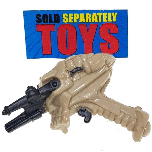 Vtg Skeleton Warriors Dr. Cyborn GRAY-TAN EVIL EYE-ONIZER GUN weapon accessory - Picture 1 of 6