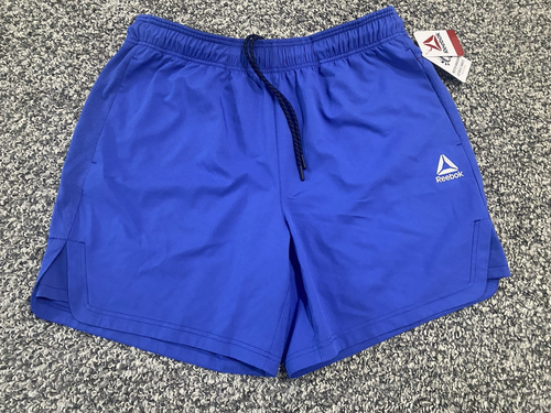 Reebok Herren Stretch gewebt 7" Aktiv Shorts - schillerndes Blau - Medium - brandneu mit Etikett