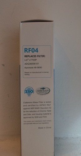 LG Refrigerator Water Filter, CL-RF04 469690 C From Clatterans white - Picture 2 of 4