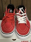 LOGO SUPREME X VANS MONOGRAM S SKATE GROSSO MI 2021 ROUGE/BLANC TAILLE 9