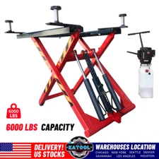 KATOOL 6000LB Portable Mid Rise Scissor Lift Auto 48" Lifting Height Car Lift