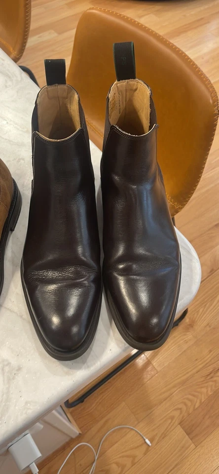 Paul Smith Mens Brown Leather / Suede Chelsea Boots. - Image 2 of 4