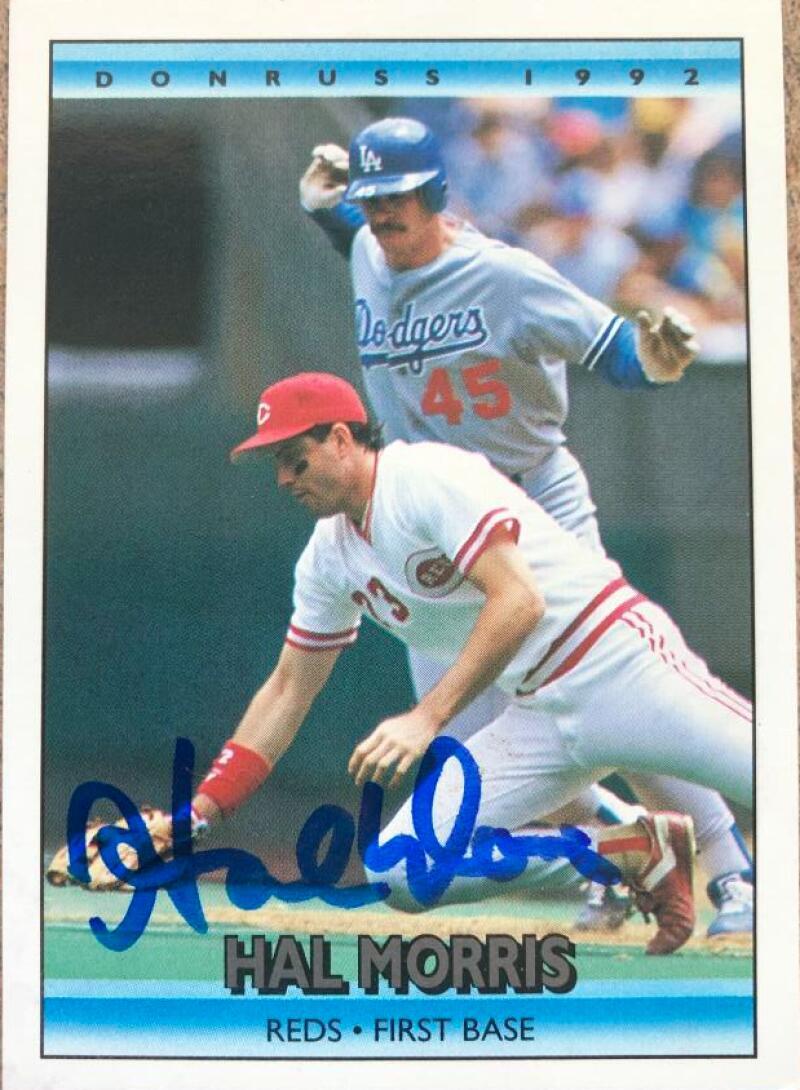 Hal Morris Autographed 1992 Donruss #258