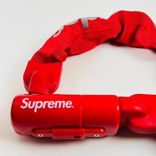 NEW Supreme X Kryptonite Integrated Chain Lock SS21 Reflective Box Logo Raekwon - Picture 7 of 17