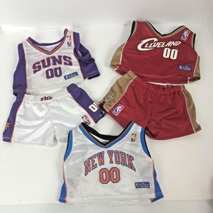 Build-A-Bear-Boys-Clothes-Lot-Basketball-Outfits-NBA-New-York-Suns-Cavaliers