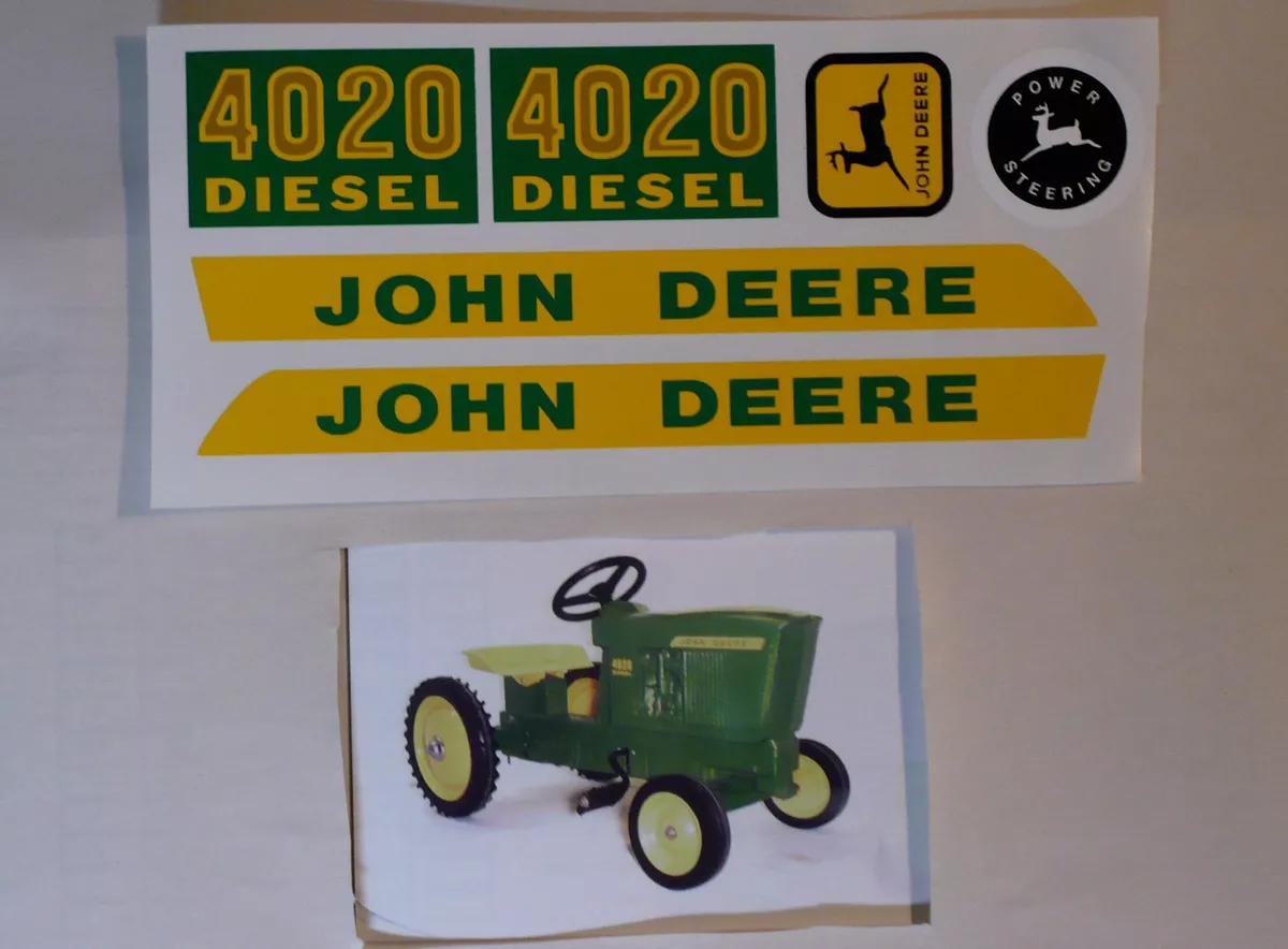 DECAL SET 4020 Wide Front John Deere Toy Pedal Tractor JP112