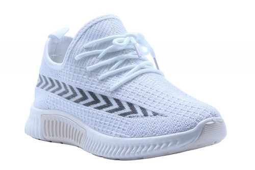 ZAPATILLAS DE MUJER SEÑORA CON CORDONES DE PUNTO ZAPATOS ENTRENADORES REINO UNIDO 3-8 - Imagen 5 de 9