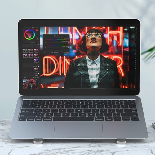 Desktop-Laptop-Ständer aus Aluminiumlegierung 8-stufig verstellbarer Halter für - Afbeelding 3 van 18