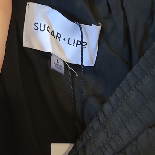 Cute Boho Black Mini Skirt Layered Scallop Hem size S M L - Picture 9 of 11