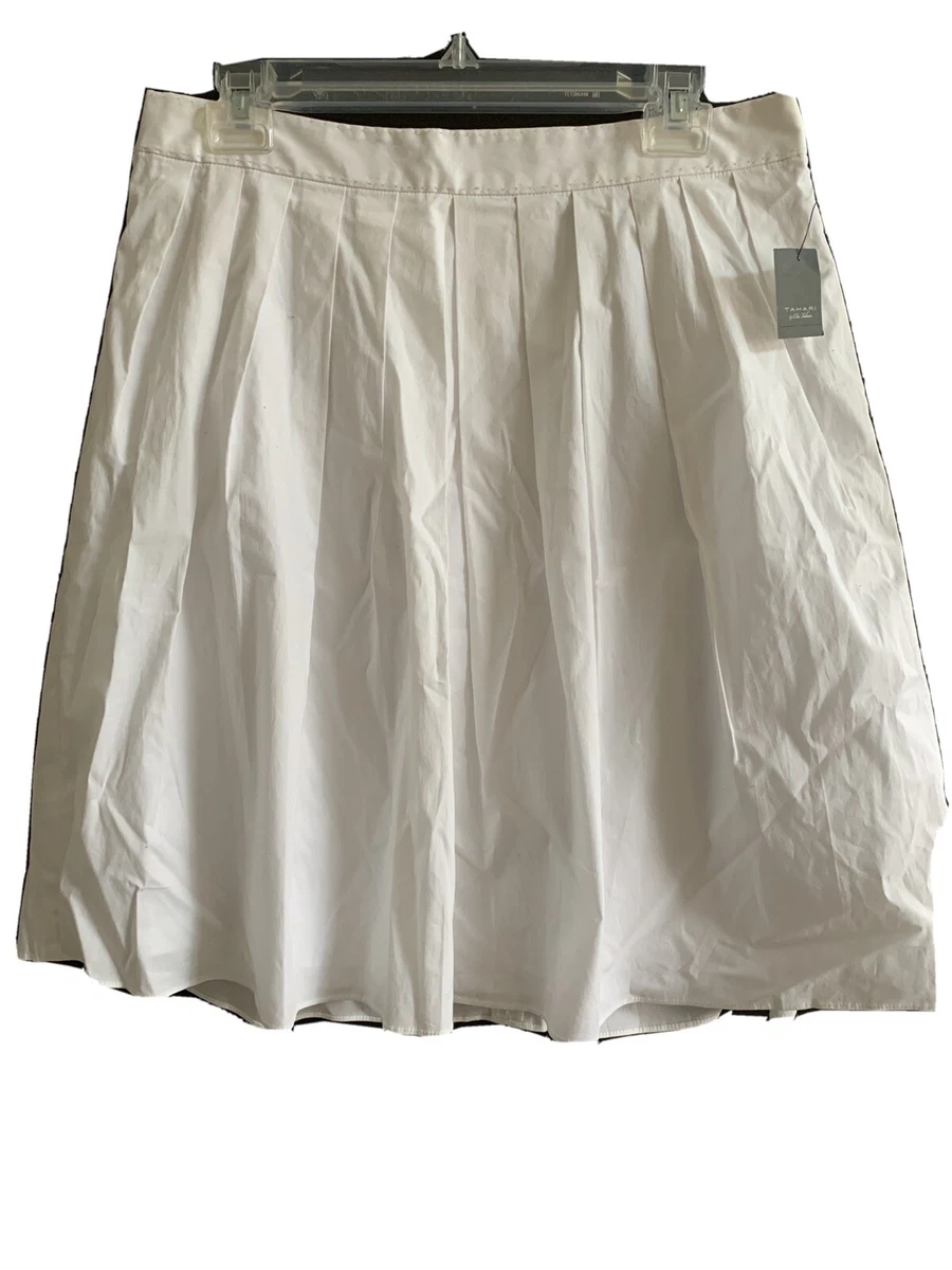 White pleated skirt size 22 cheap