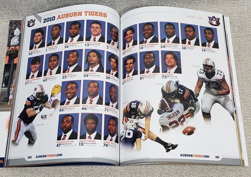 AUBURN TIGERS vs South Carolina Football Program Sept 2010 Nat Champs Cam Newton - Imagen 7 de 8