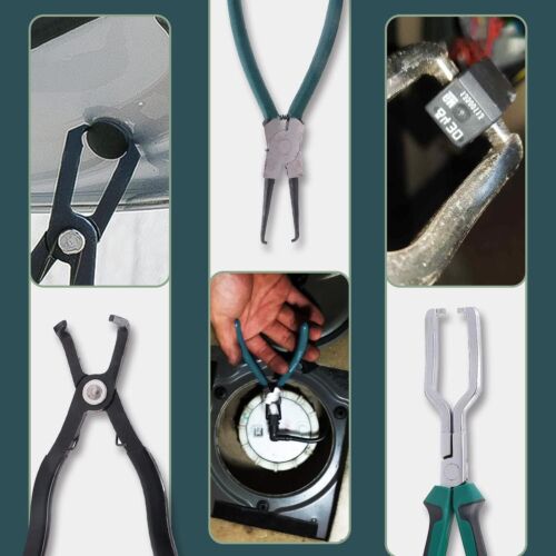 3pc Fuel Line Pliers Set with Case | Hose Clamp & Disconnect Tool Kit for Cars - Picture 4 of 7