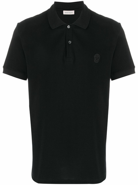 ALEXANDER MCQUEEN MEN'S BLACK COTTON POLO SHIRT | eBay