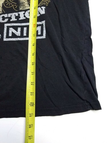 Jane's Addiction & NIN 2009 Tour Naturally Distressed Nine Inch Nails T-Shirt L - Picture 11 of 12