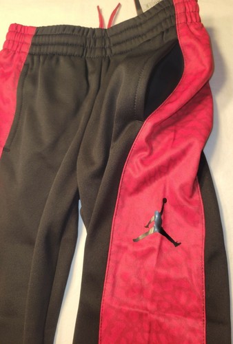 Nike Boys Youth Air Jordan Jumpman Therma-Fit Sweatpants Black w/Red Size 6 $53 - Picture 2 of 7