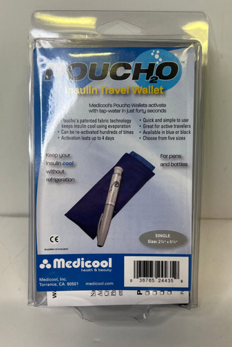 Medicool Beutel H2O Diabetiker Geldbörse einzelner Stift schwarz