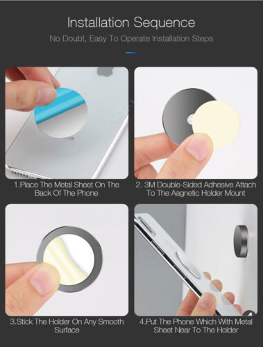 2er-Pack Magnetische Universal Auto Halterung Halter für Handy Samsung Galaxy iPhone - Bild 12 von 14