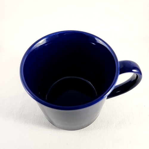 Vintage Mervyns Cobalt Blue Stoneware Coffee Cup Mug - Picture 4 of 5