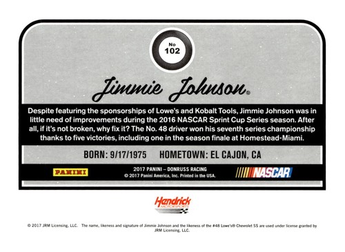 2017 Panini Donruss Racing Seriennummer Cracked Ice Karten Auswahl aus Liste PYC - Bild 231 von 447