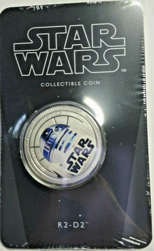 2011 Niue Silver Plated $1 Star Wars Character Coin R2-D2 R2D2 New Sealed PLATED - Picture 2 of 3