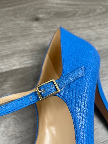 Kate Spade Pumps Womens Size 10 B Shoes Heels Blue Vero Cuoio Made in Italy - Picture 5 of 21