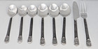 GS Gourmet Settings Avalon Barcelona Hammered 18/10 Flatware  8 Mixed Pcs
