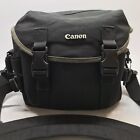 Canon Camera Bag 5 Multiple Compartment Black Buckle Straps 10"x9” Inches