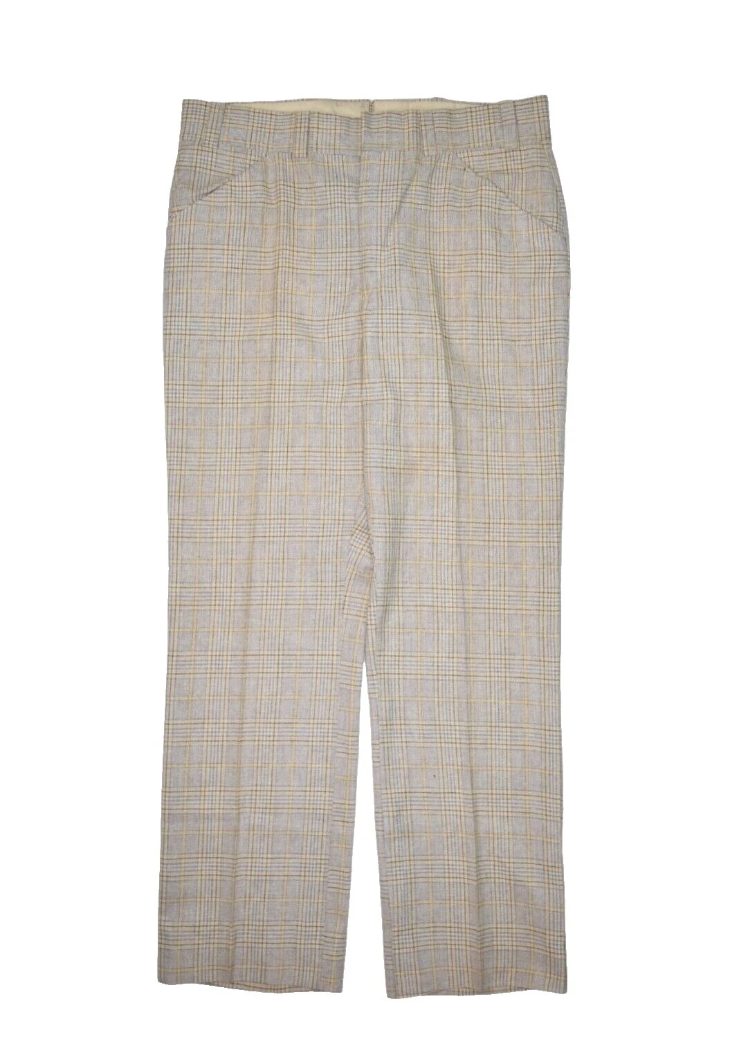 Straight Leg 1970s Vintage Pants for Men